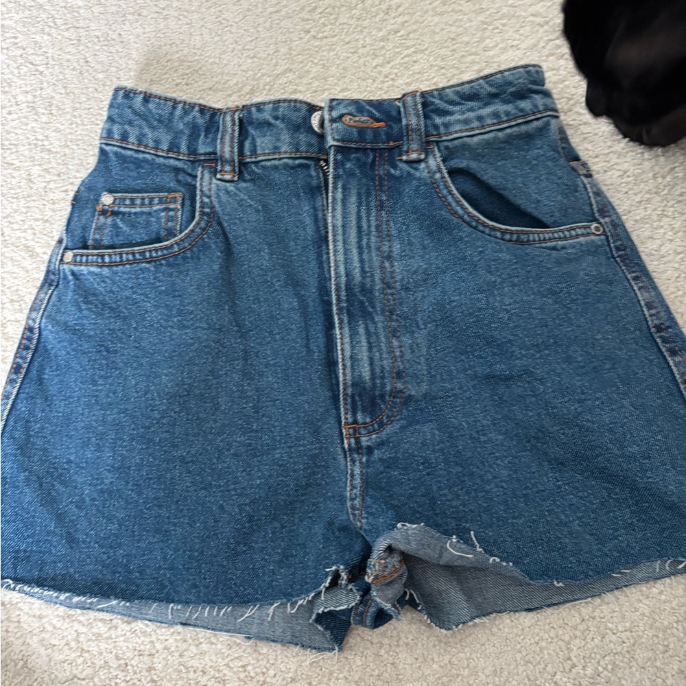 Zara Denim High-Waisted Women's Shorts